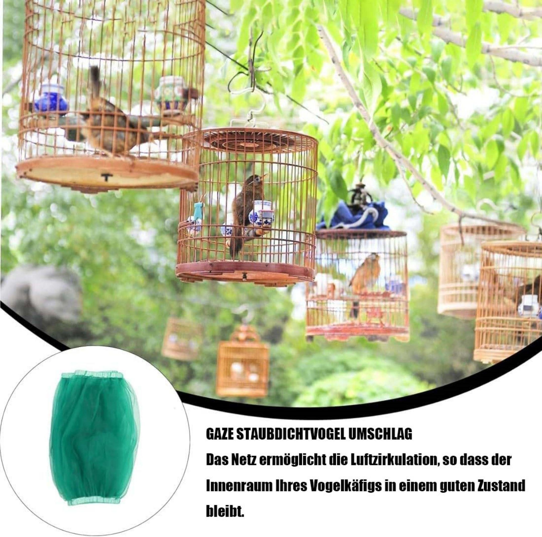 Coonoor Vogelkäfig Verstellbarer Vogelkäfig Netz Abdeckung Vogelkäfig Samen Feder Fänger