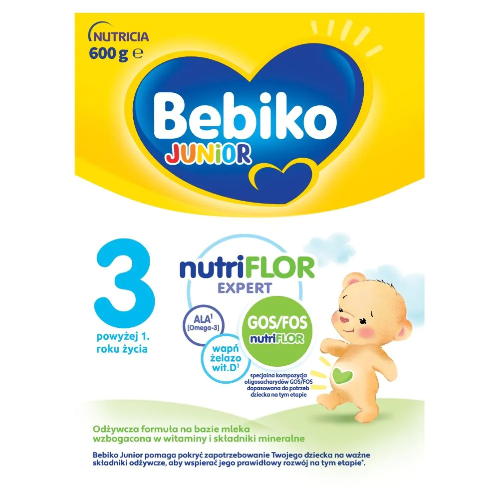 Bebiko Junior 3 modifikuoto pieno mišinio