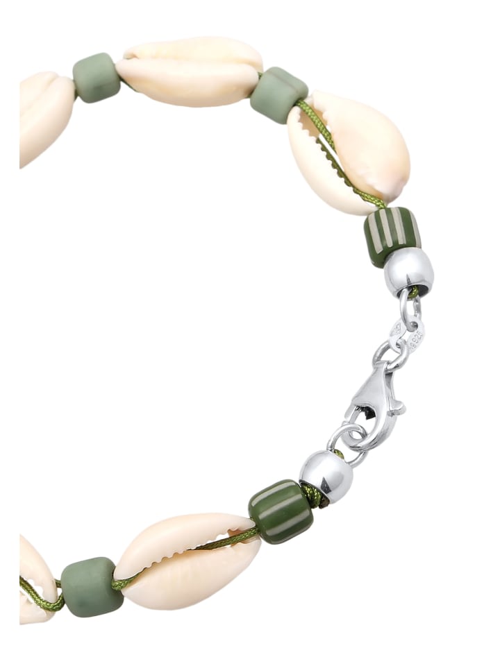 KUZZOI Armband 925 Sterling Silber Muschel in Grün günstig kaufen