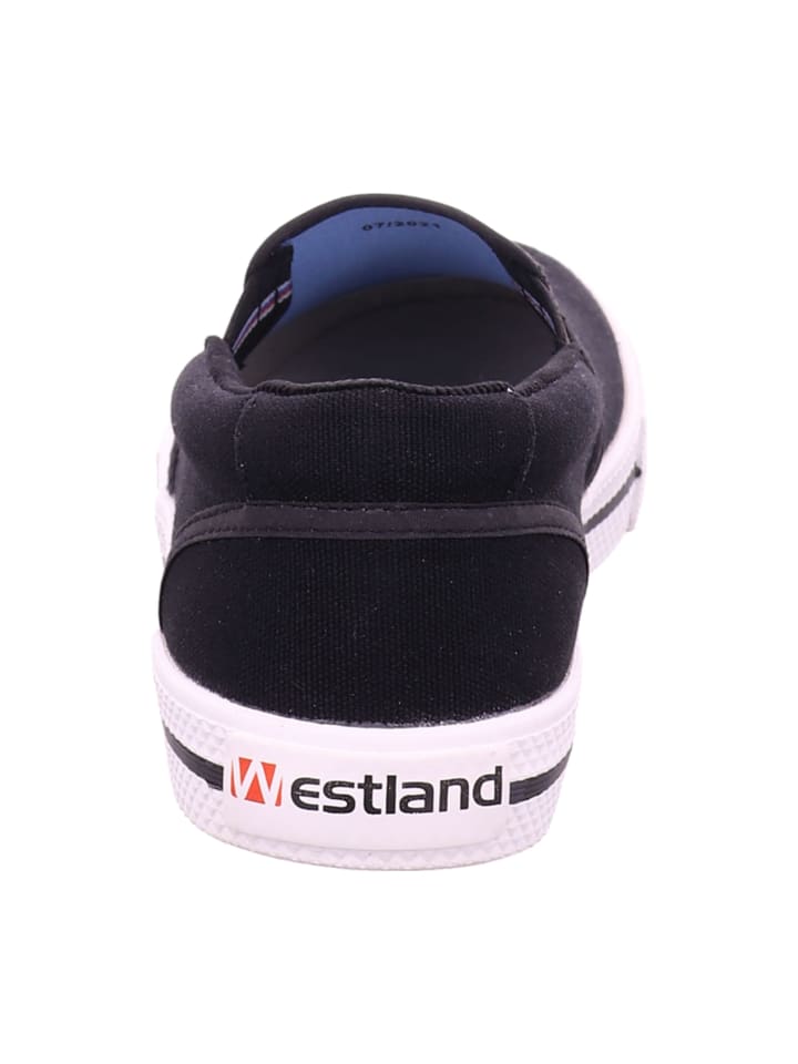 WESTLAND Sportliche Slipper in Schwarz günstig kaufen