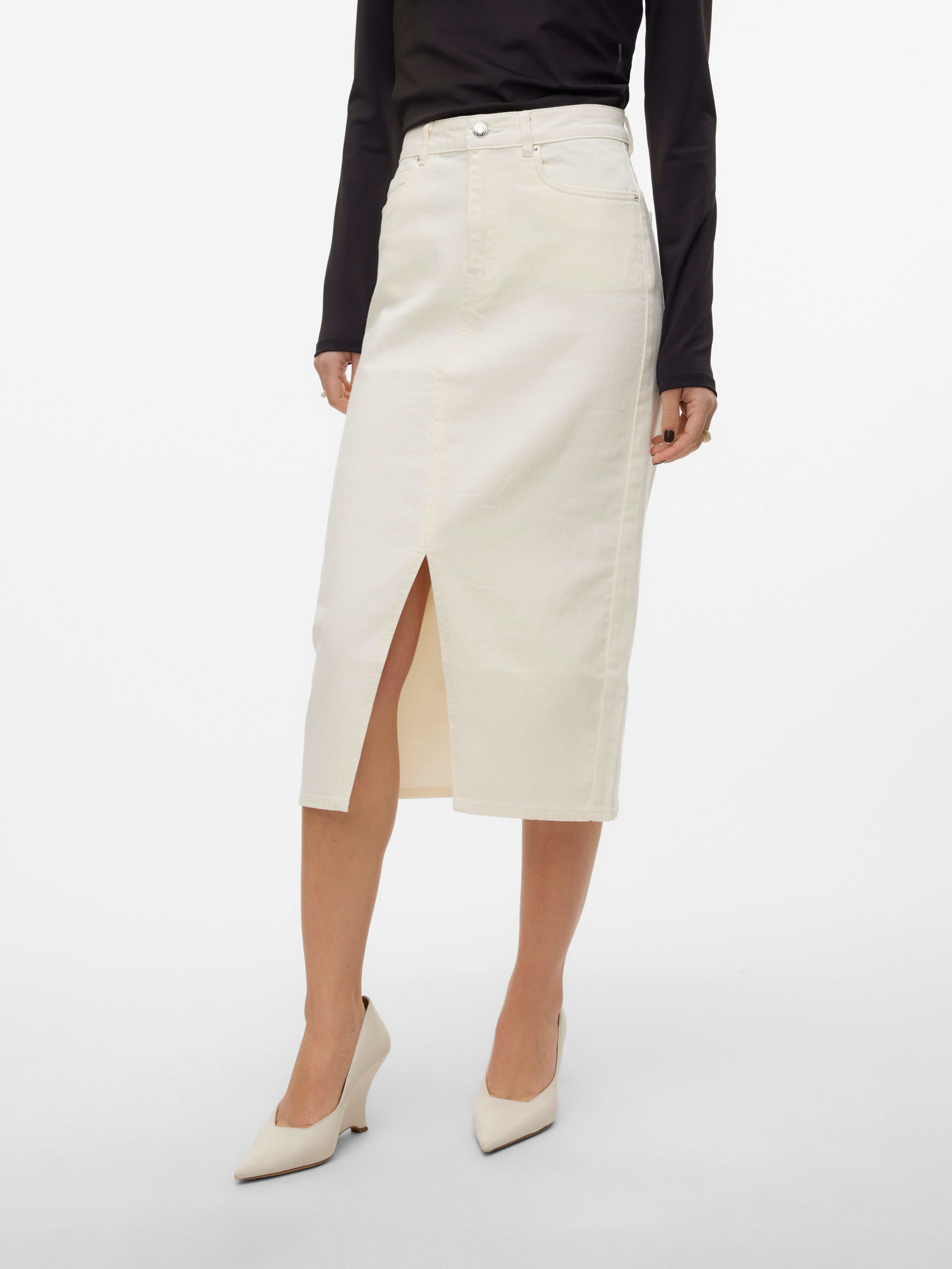 VMVERI Hohe Taille Langer Rock