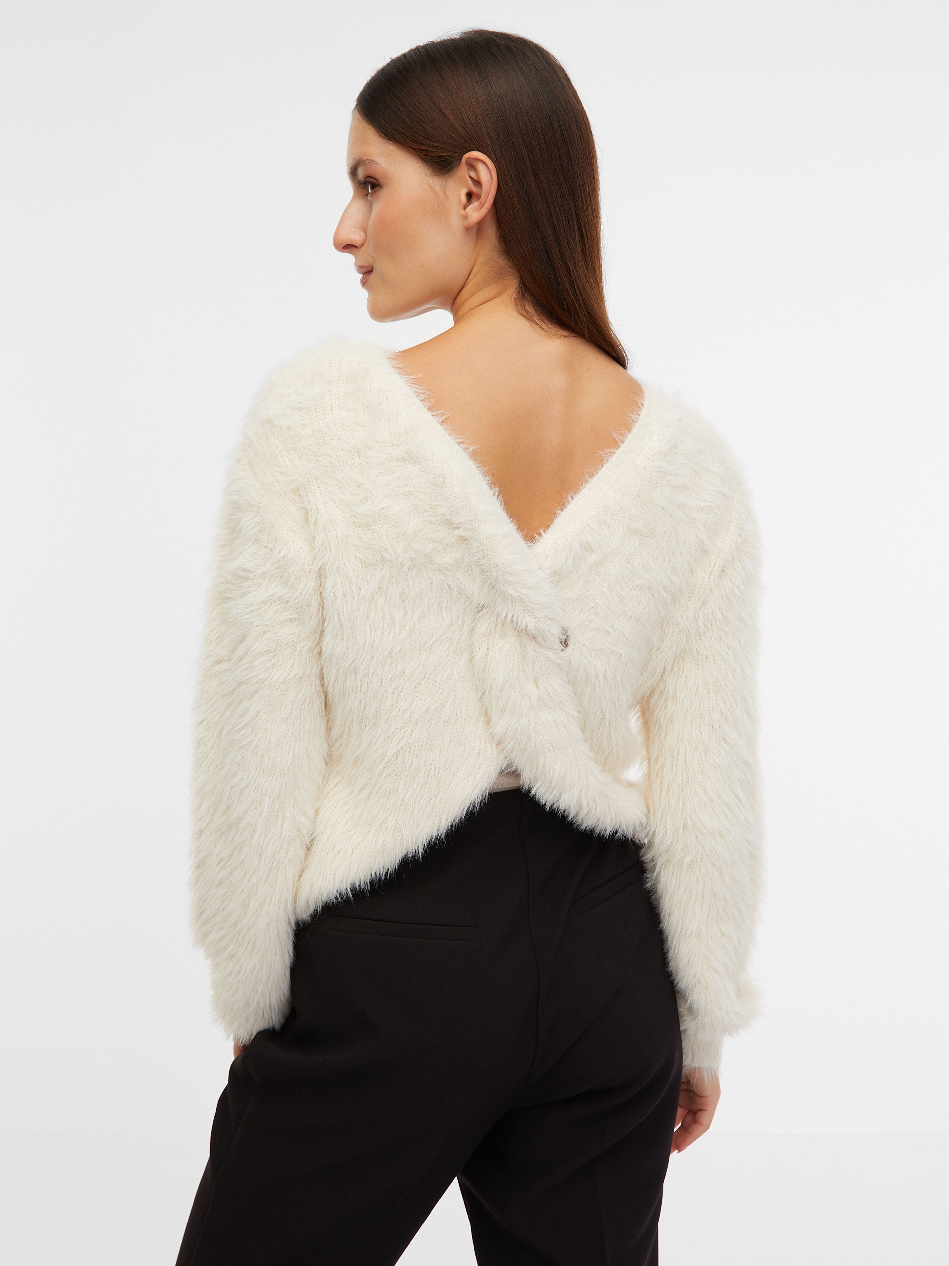 Cremefarbener Damenpullover ORSAY