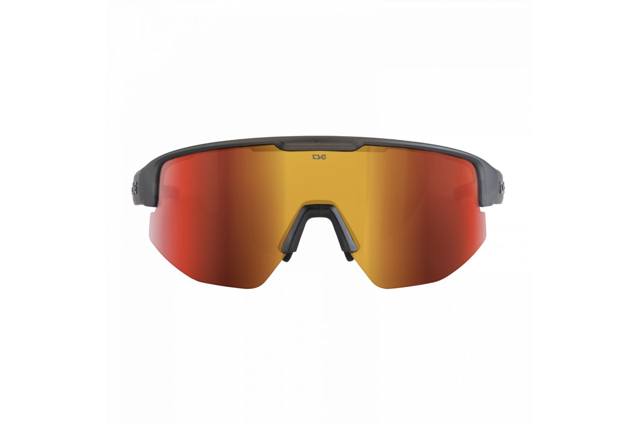 TSG Loam Sunglasses smoke grey clear/red chrome