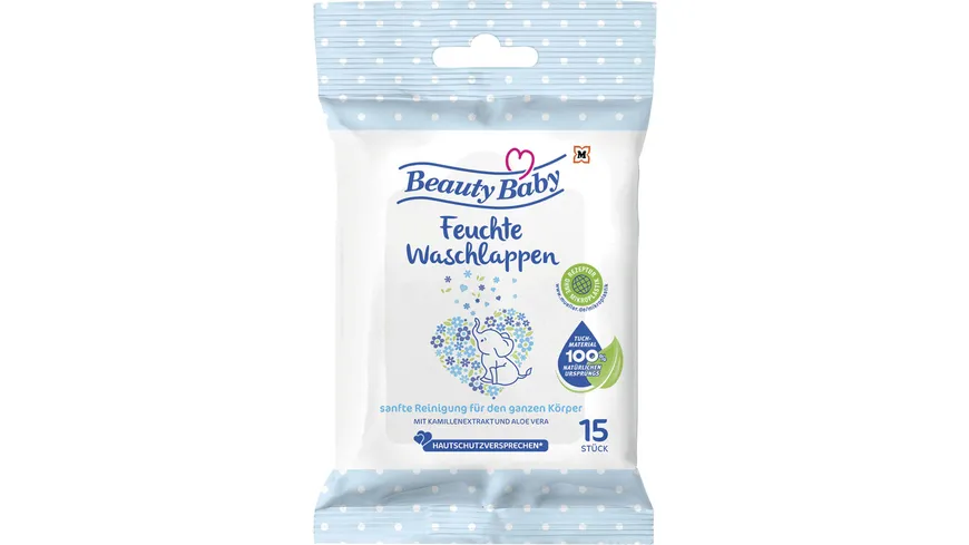 Baby Beauty Waschlappen Feucht