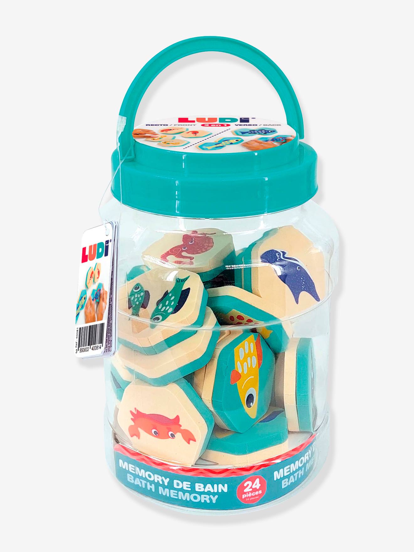 Ludi Baby 2-in-1 Badewannenpuzzle LUDI - blau