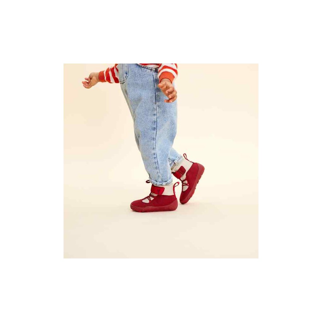 Affenzahn Lauflerner Vegan Warmy Fuchs Orange Winterbarfußschuhe