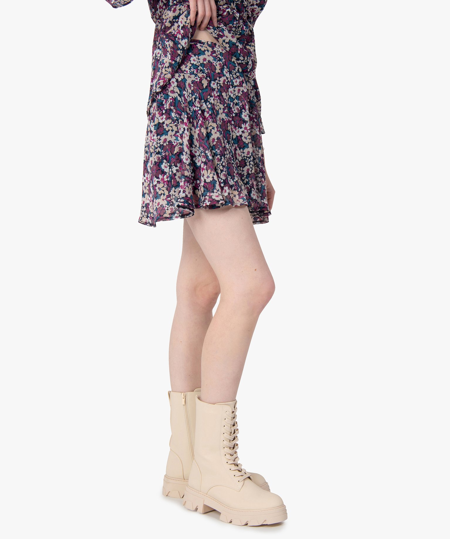 Jupe femme à motifs fleuris | GEMO
