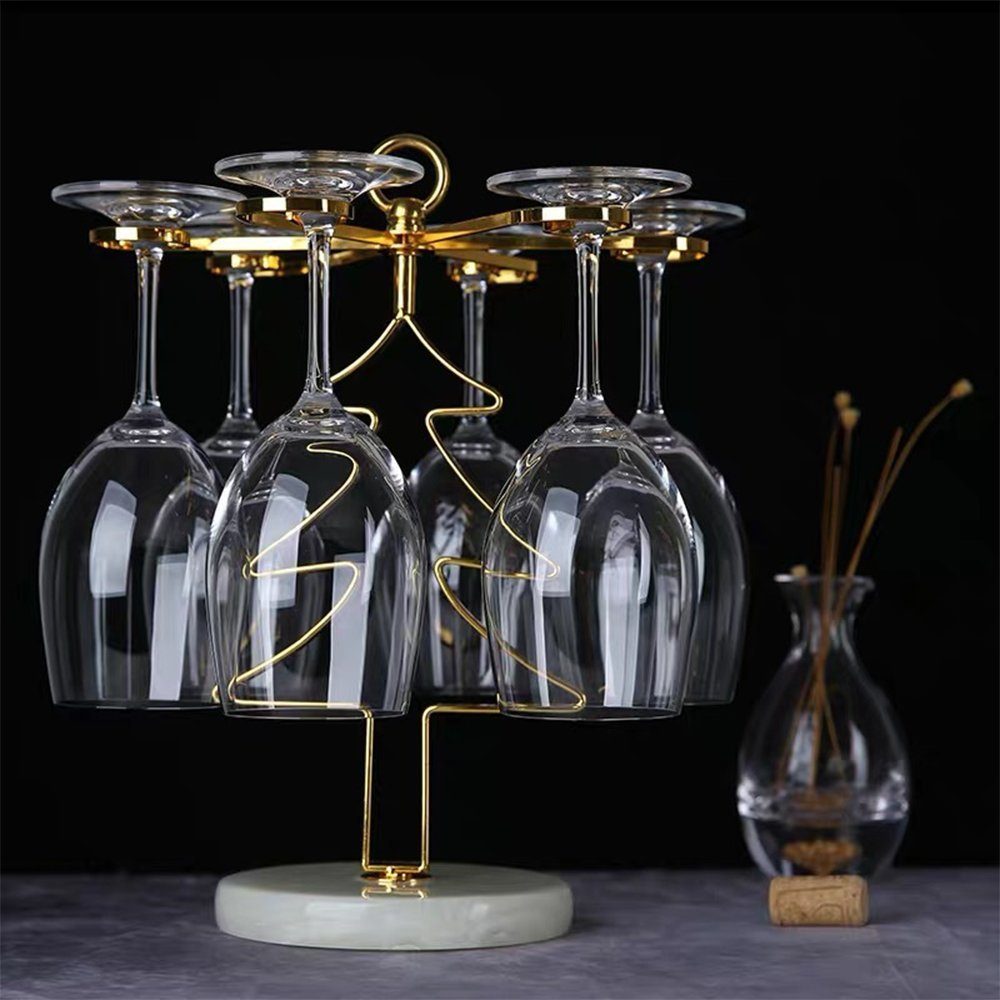 Zimtky Gläserhalter Flaschenhalter, Dekoration, Weinglashalter, Christbaumform, 35,5 cm