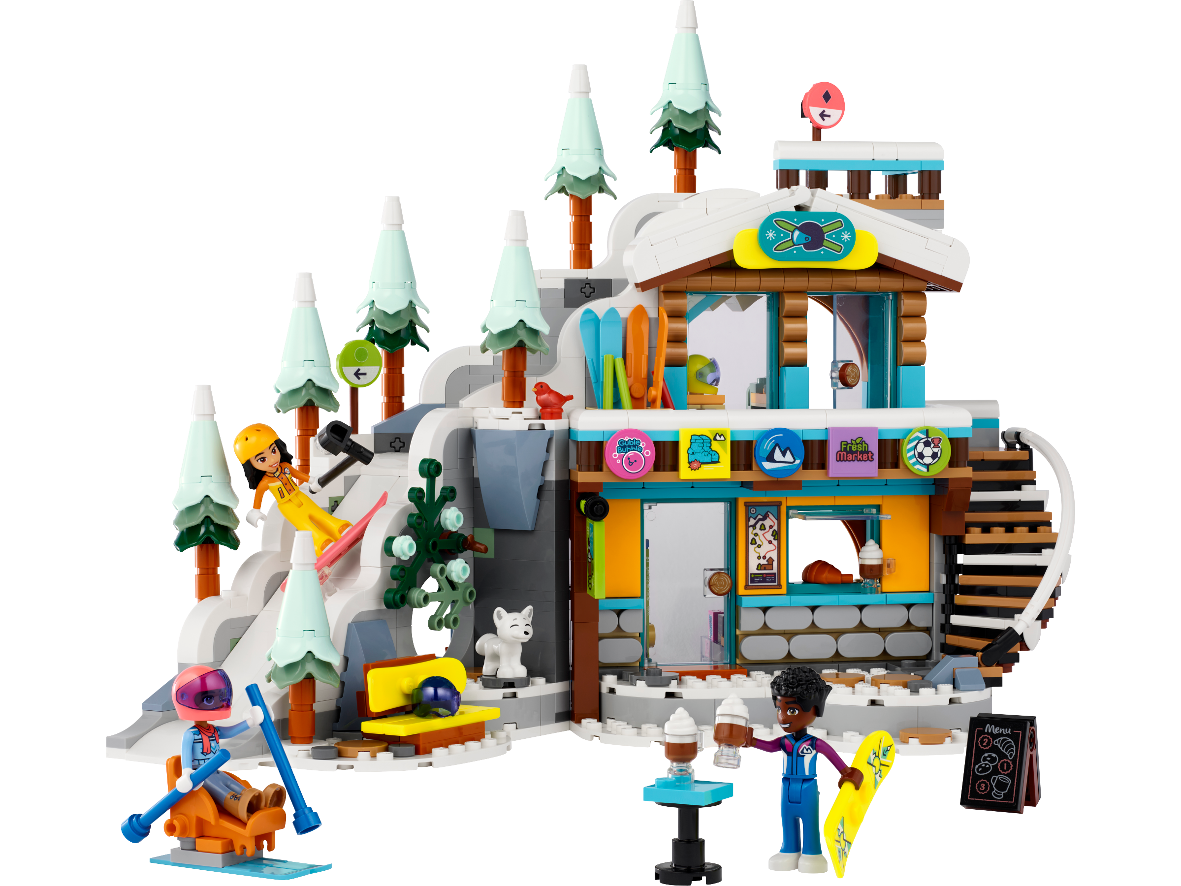 Skipiste und Café 41756
