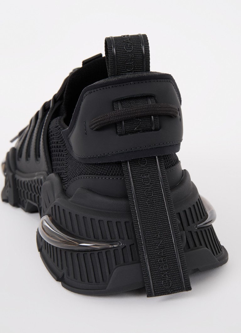 Dolce & Gabbana Airmaster sneaker with knitted upper and calfskin details