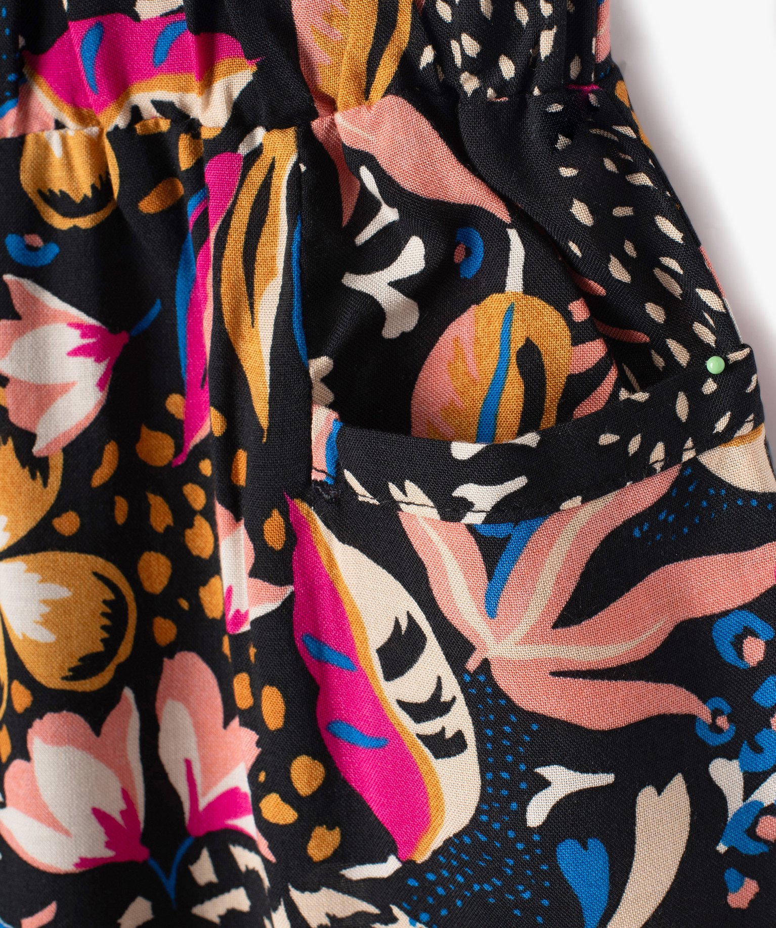 Pantalon ample à motifs fleuris fille multicolore | GEMO