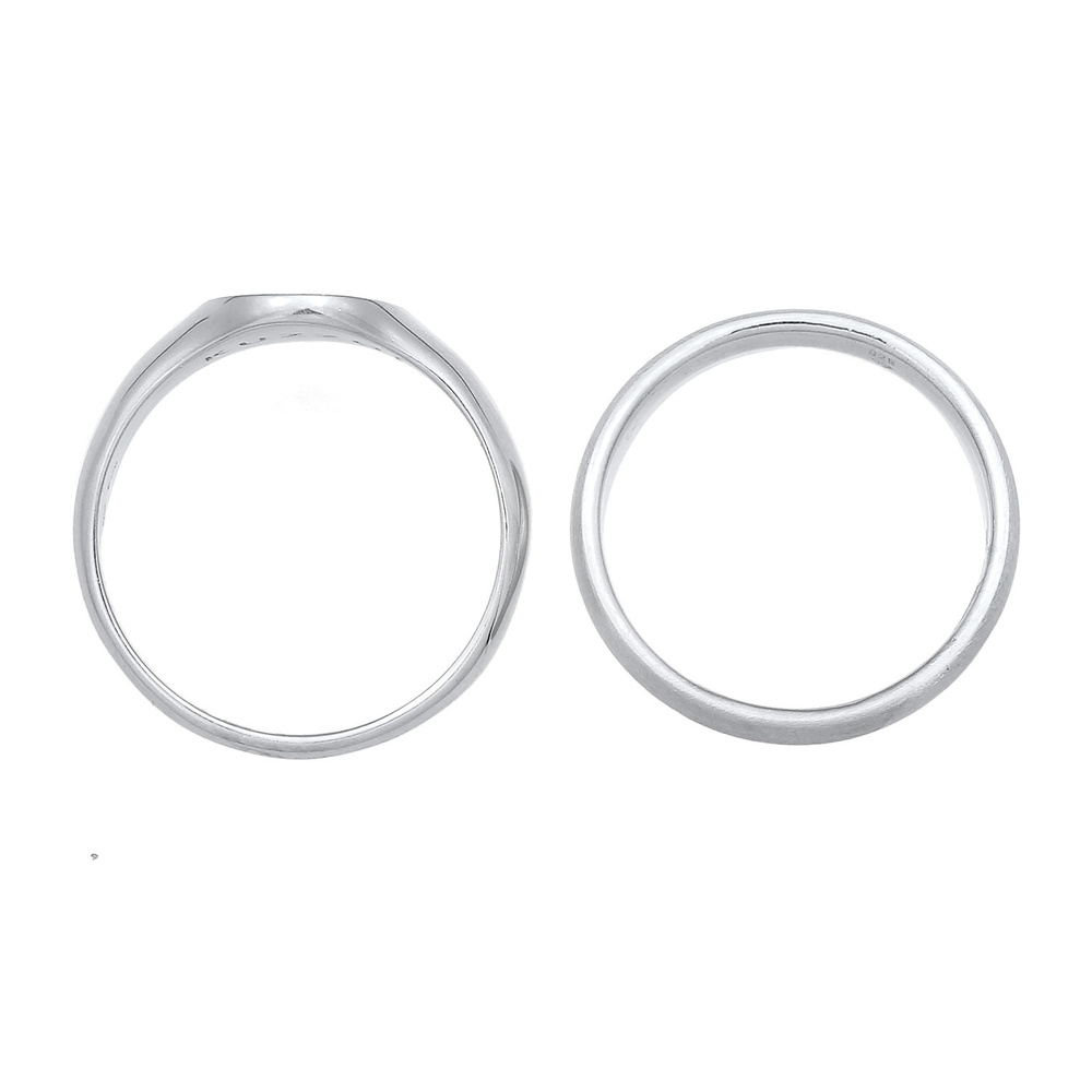 KUZZOI KUZZOI Bague Bague de signalisation pour homme - Ensemble de bagues de base à ten Bague