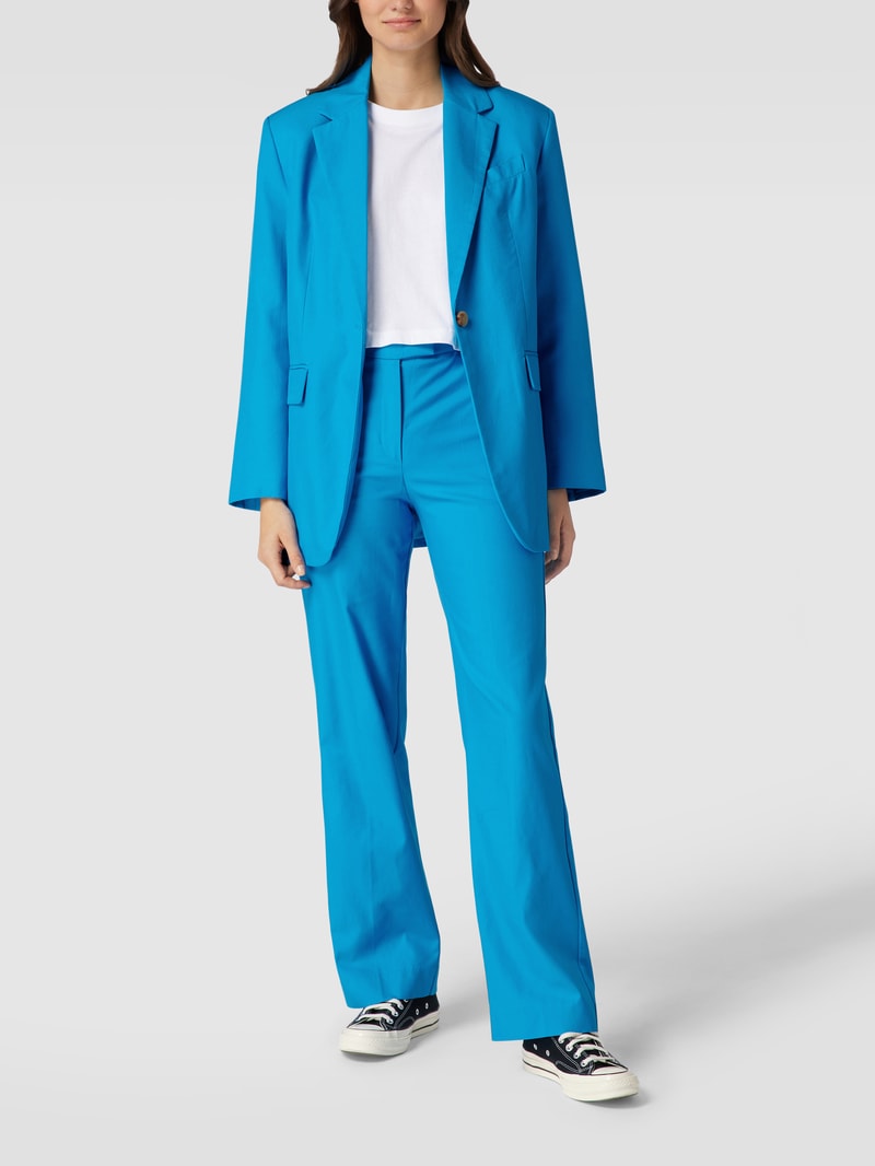 Blazer mit Reverskragen in ozean blau