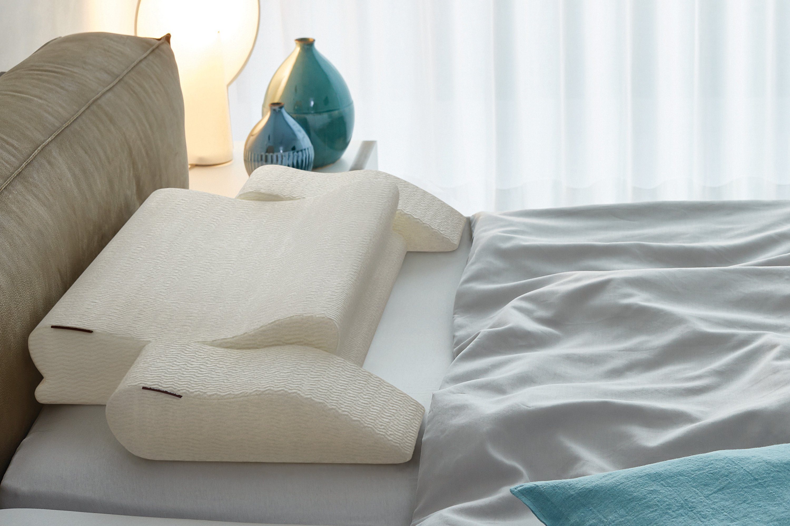 Nackenstützkissen NECKPROTECT Ultra, Centa-Star, Füllung: 100% Polyurethan (Hightecht-Schaum), Bezug: 74% Lyocell / 25% Polyester / 1% Elasthan
