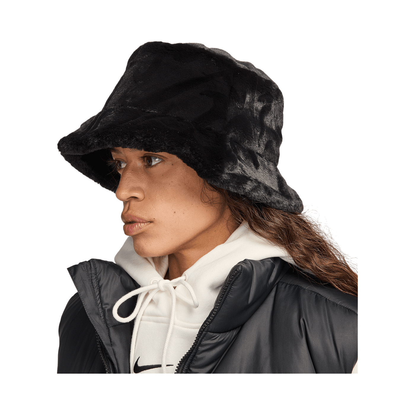 Nike Apex Bucket Swoosh Jacke Schwarz F010