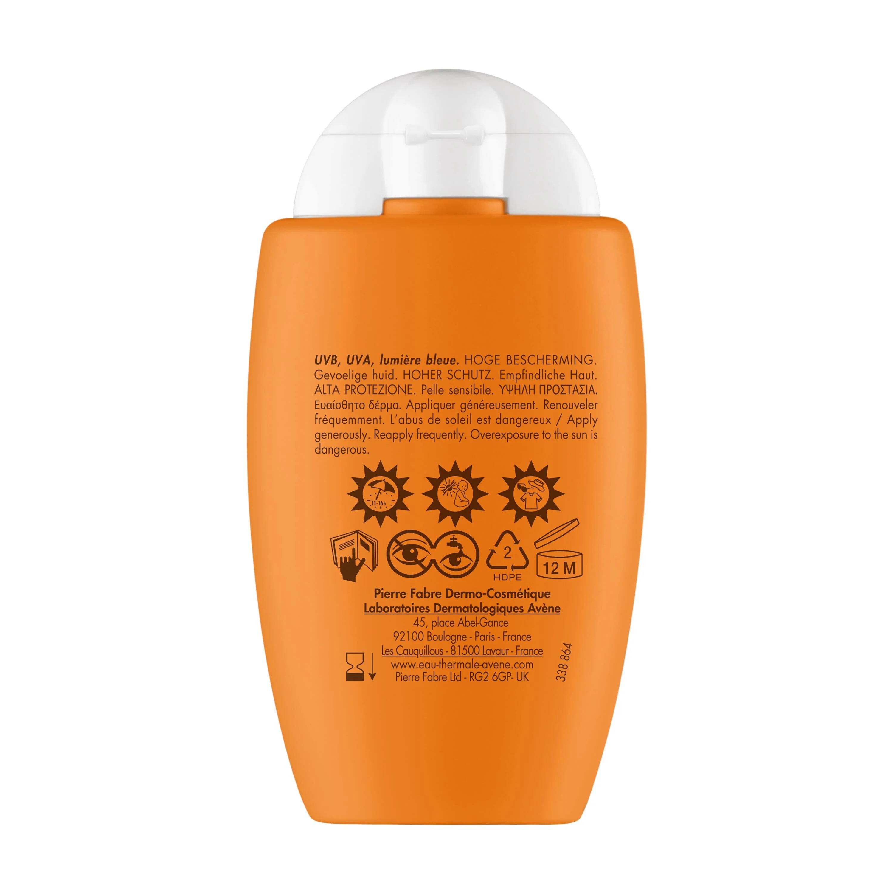Suncare Ultra Fluid Self Control SPF50 - Cremă de protecție solară pentru față cu protecție ridicată.