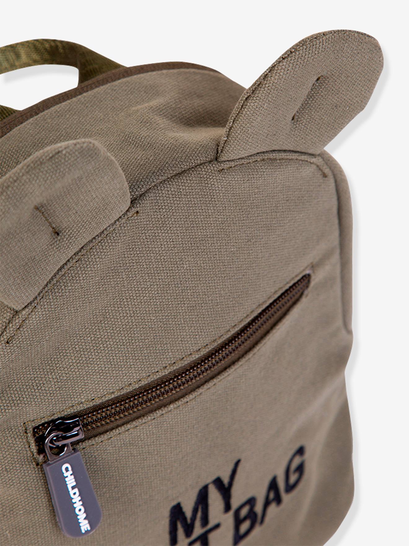 Childhome Kinder Stoff-Rucksack MY FIRST BAG CHILDHOME - khaki