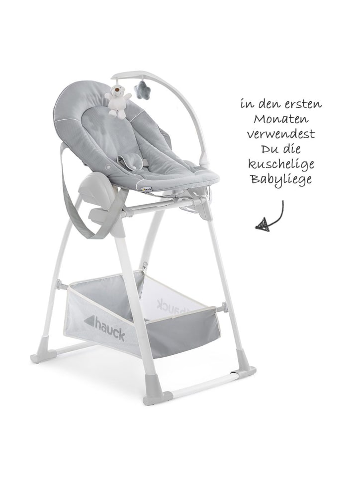 Hauck Sitn Relax 3in1 - Hochstuhl ab der Geburt, Babyliege in grau,weiss günstig kaufen onesize
