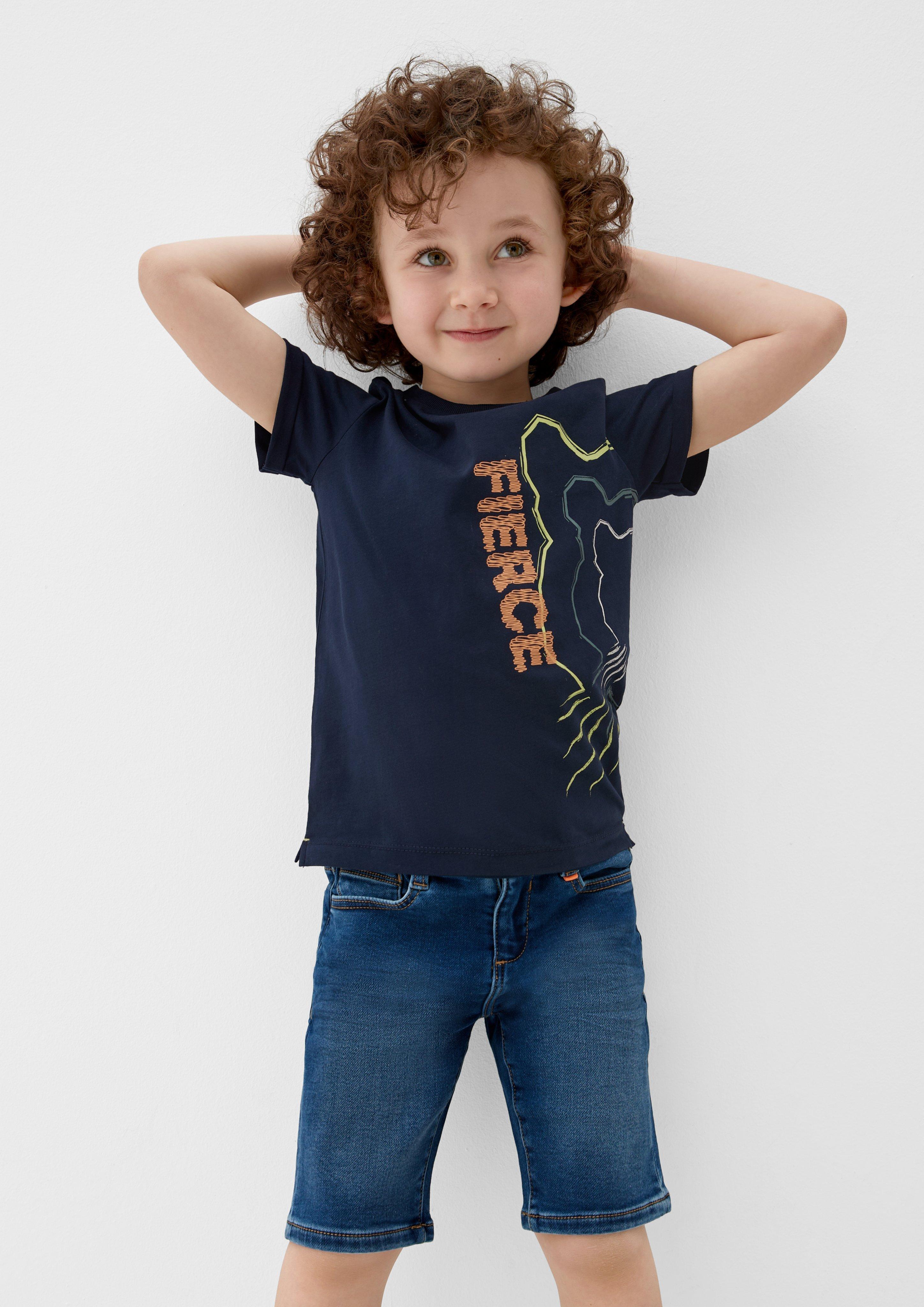 T-Shirt mit gummiertem Print  2127488-5952