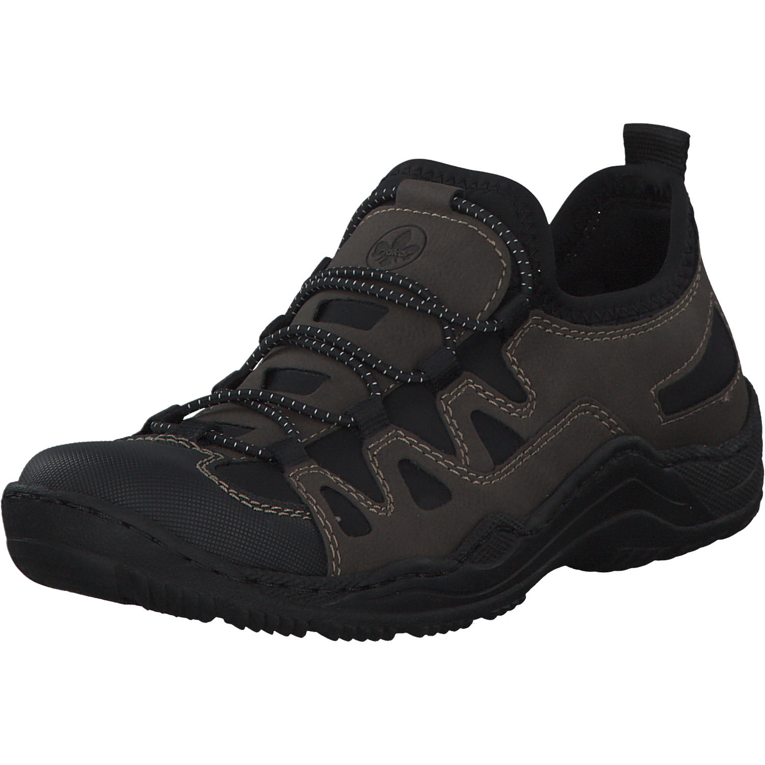 Rieker L0502, Sneakers Low, Damen, Schwarz