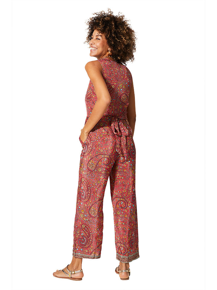 Aller Simplement Jumpsuit in Rot/ Gelb günstig kaufen