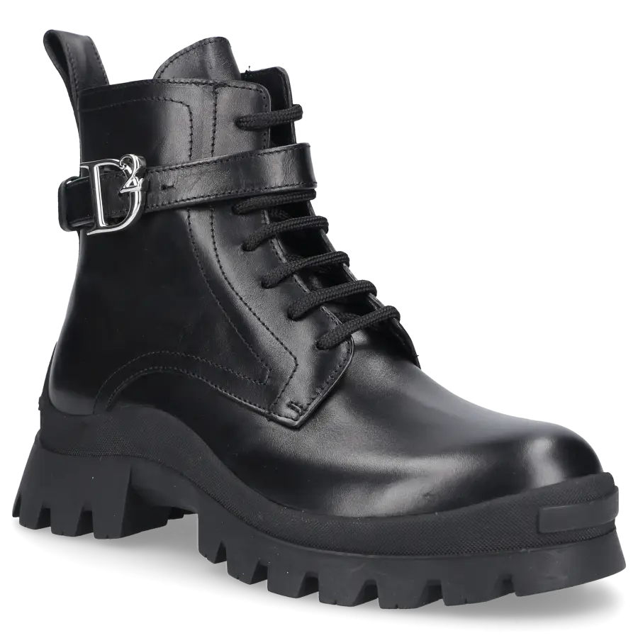 Dsquared2 - Schnürstiefeletten COMBAT schwarz - schwarz