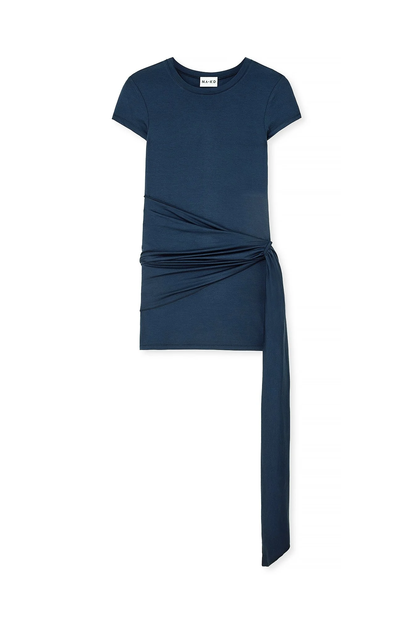 Minikleid mit geraffter Taille
