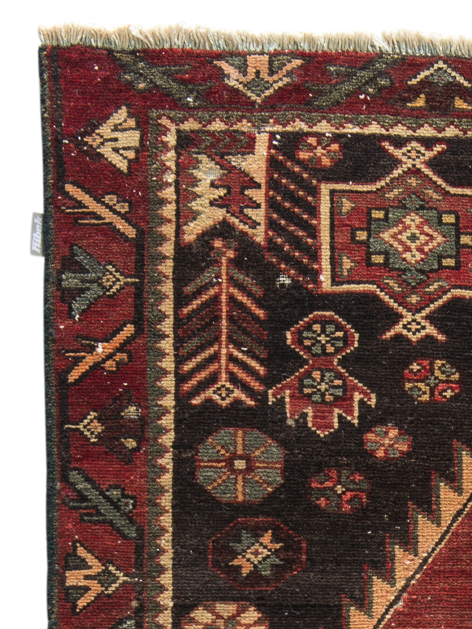 Mazlaghan Hamadan Vintage ca. 108 x 168 cm, Unikat / Einzelstück