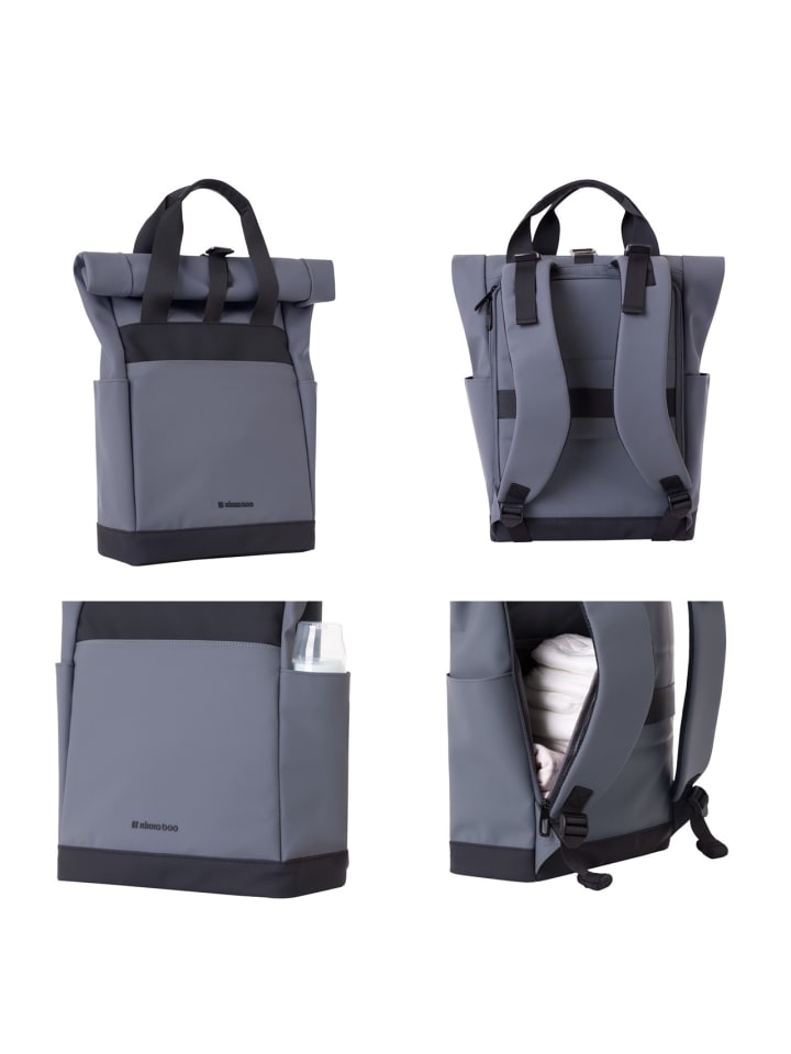 Kikkaboo Wickeltasche Cerise Rucksack in grau günstig kaufen onesize