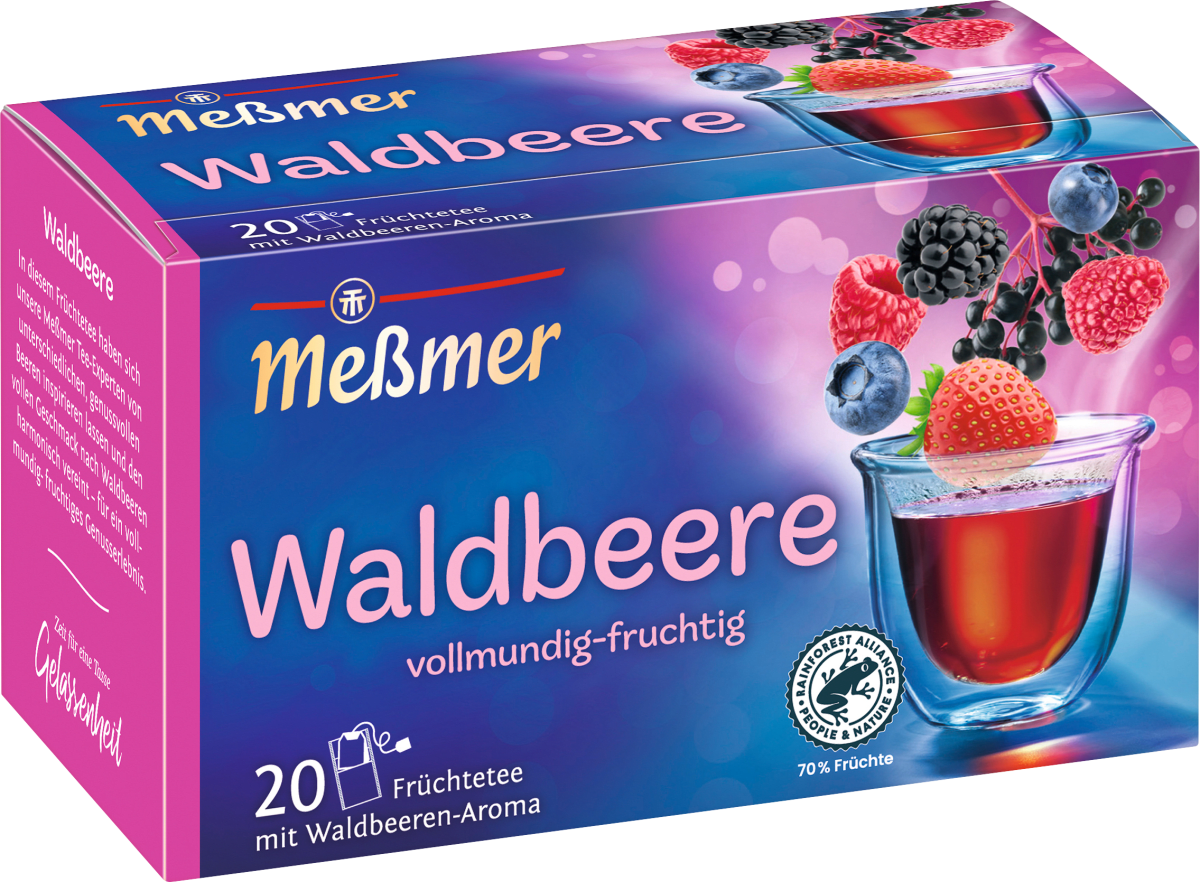 Früchtetee Waldbeere (20 Beutel), 55 g