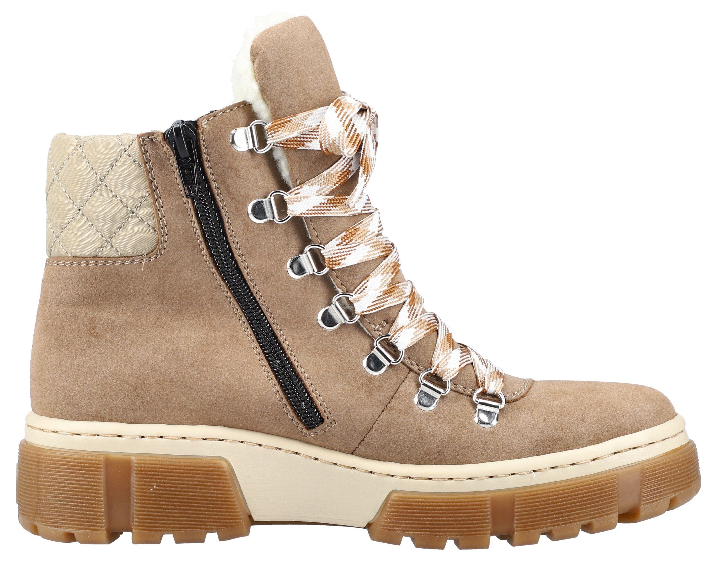 Rieker Winterboots mit gestepptem Schaftrand