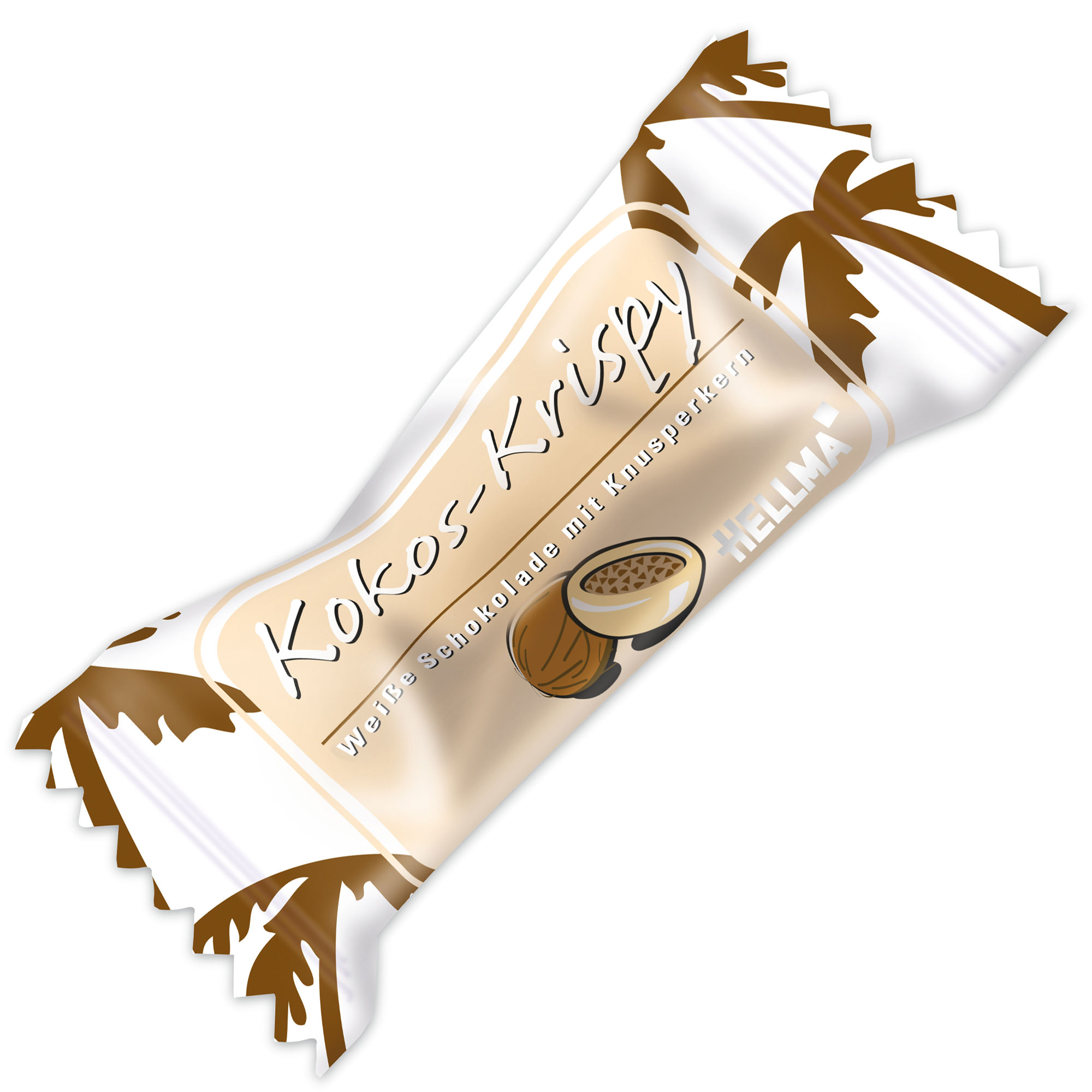 Hellma Kokos-Krispy Weiße Schokolade 380er