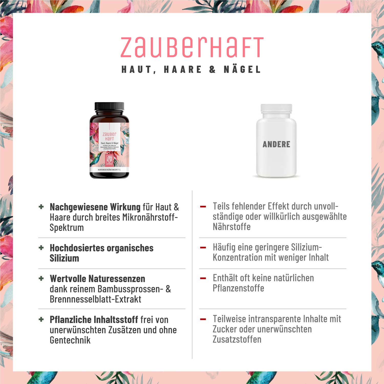 Beauty Komplex Haut. Haare und Nägel - Zauberhaft - NATURTREU®