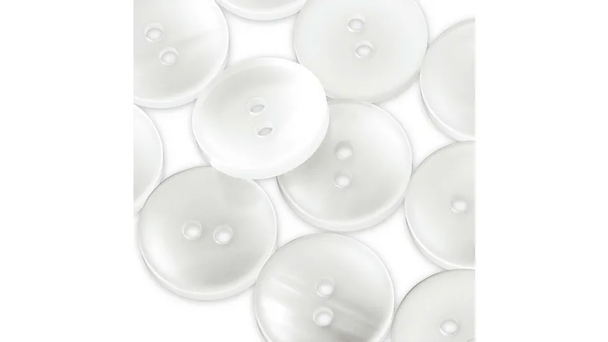 Prym Kittel-/Schlafanzugknöpfe Kunststoff 17 mm perlmutt perlmutt