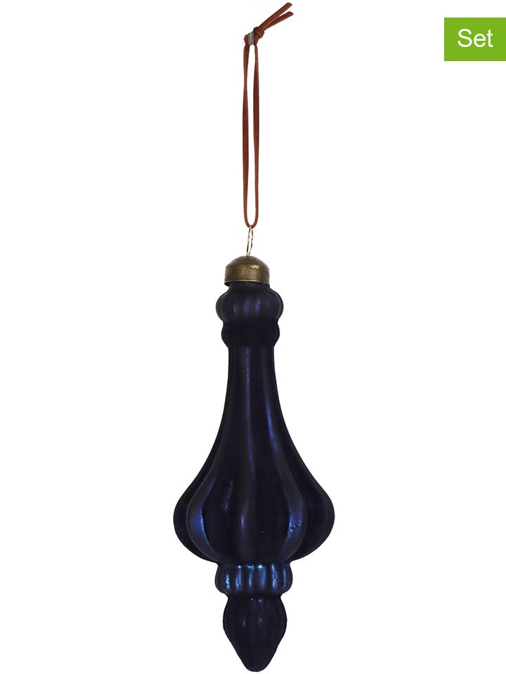 Kersten 2er-Set: Christbaumkugeln in Schwarz - (H)15 cm günstig kaufen onesize