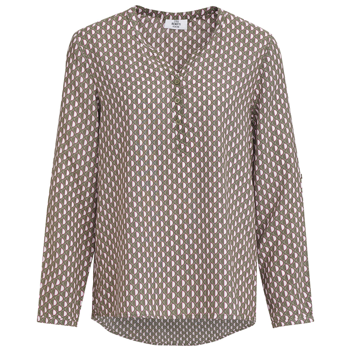 Damen Bluse mit Allover-Print