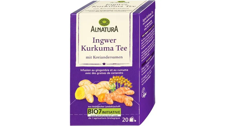 Alnatura Bio Ingwer-Kurkuma-Tee mit Koriandersamen 40 g