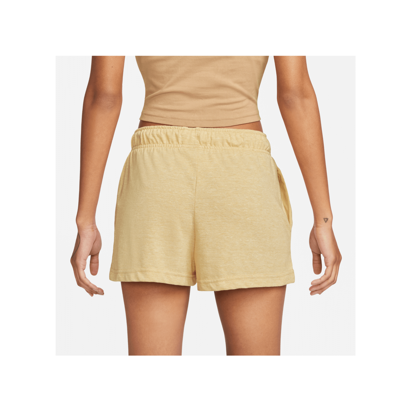 Nike Gym Vintage Short Damen Braun Weiss F252