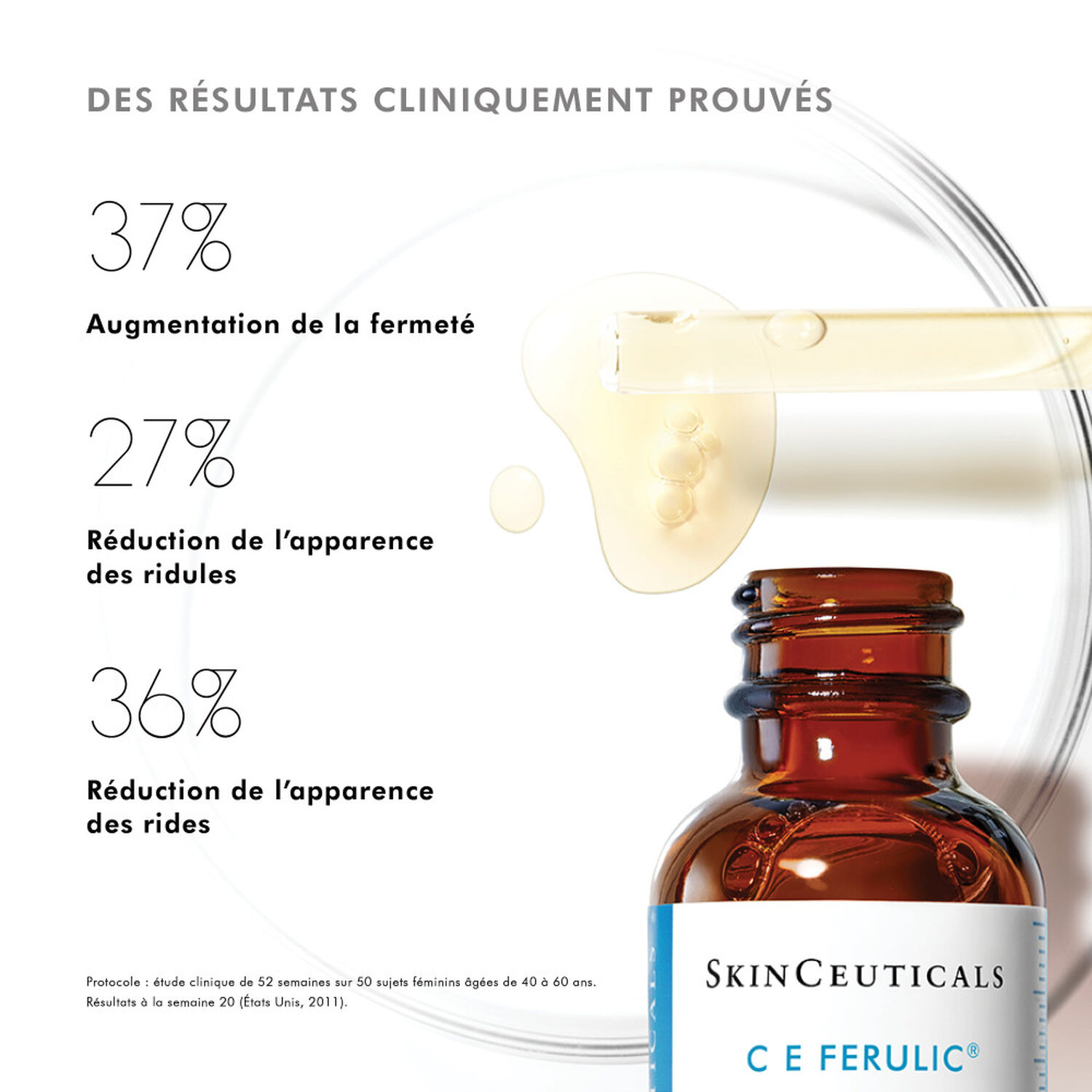 Skinceuticals C E FERULIC® avec 15 % de Vitamine C Pure Sérum Antioxydant Rides Et Fermeté 30 ml