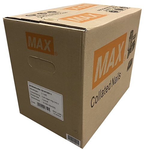 Anel de prego plano galvanizado Max GCN10014 - 2,1 x 45 mm