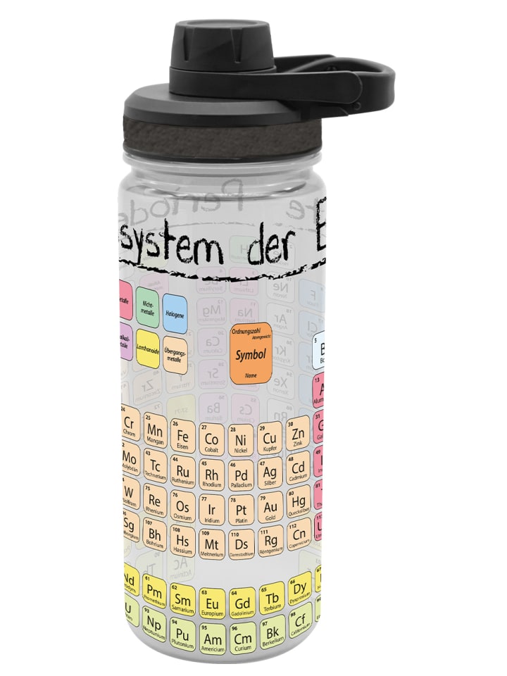 Geda Labels Trinkflasche Periodensystem in schwarz - 700ml günstig kaufen onesize