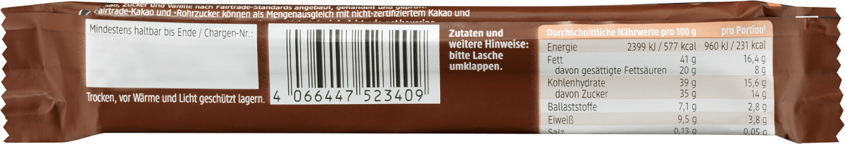 Pralinériegel mit Mandelfüllung, 40 g