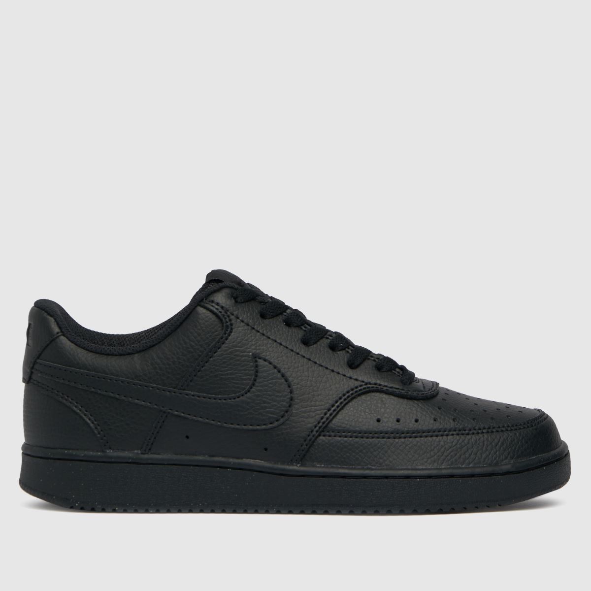 Nike – Court Vision – Svarta sneakers med låg midja