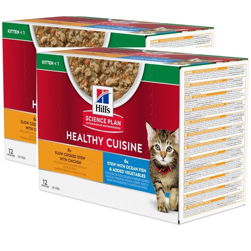 Hill's Nassfutter Hill's Science Plan Healthy Cuisine Kitten Ragout Multipack 24x80 g