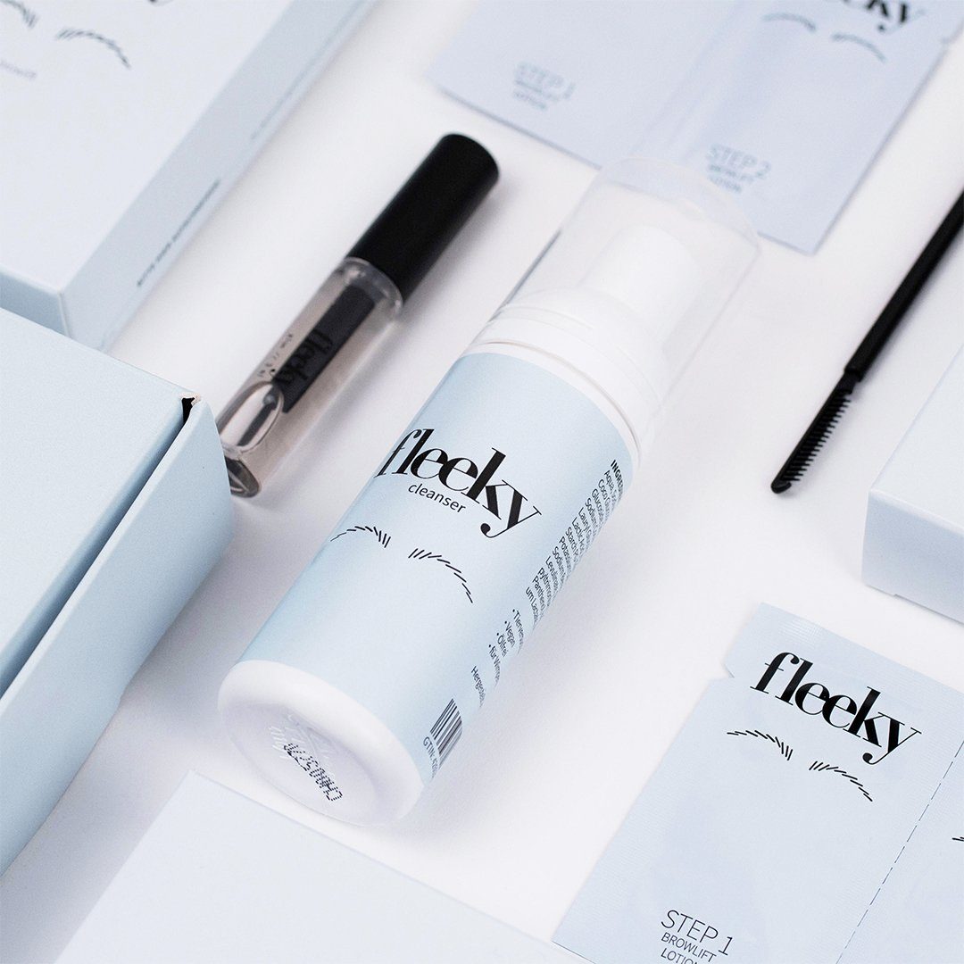 fleeky Augenbrauen-Kosmetika Browlift Kit Maxi - Augenbrauenlaminierung Set, Vegan, Tierversuchsfrei, Sachets made in EU