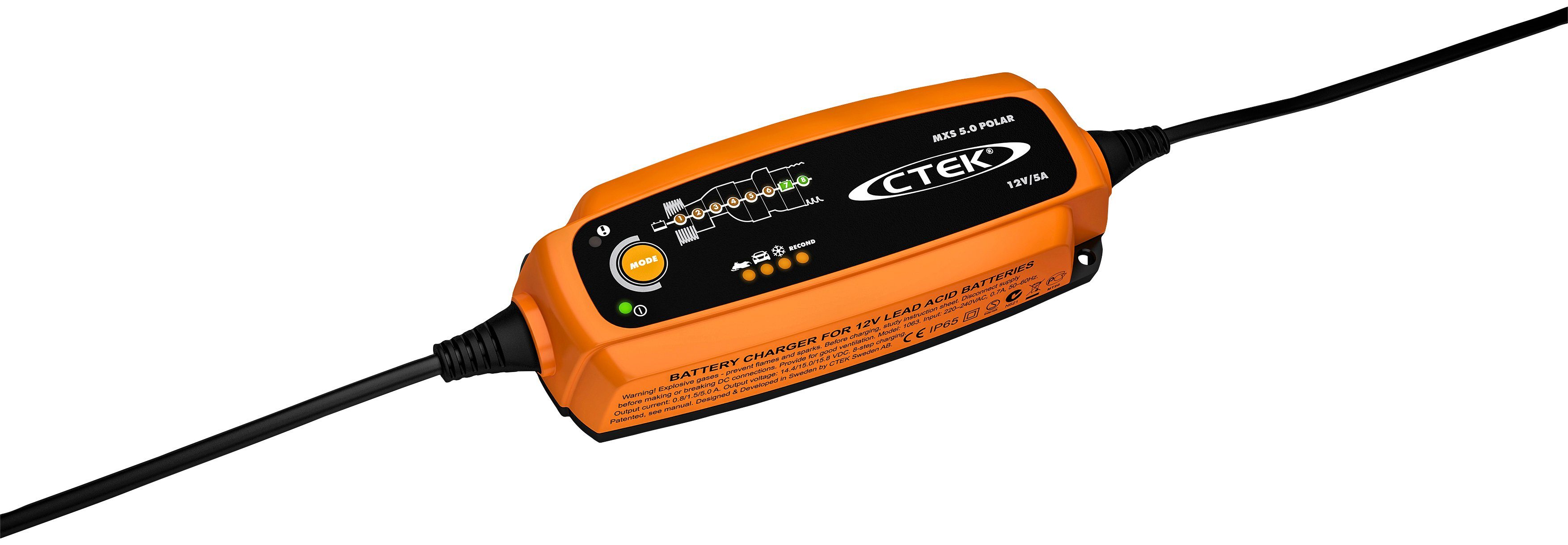 CTEK MXS 5.0 Polar Batterie-Ladegerät (Lädt Batterien bei extremer Kälte)