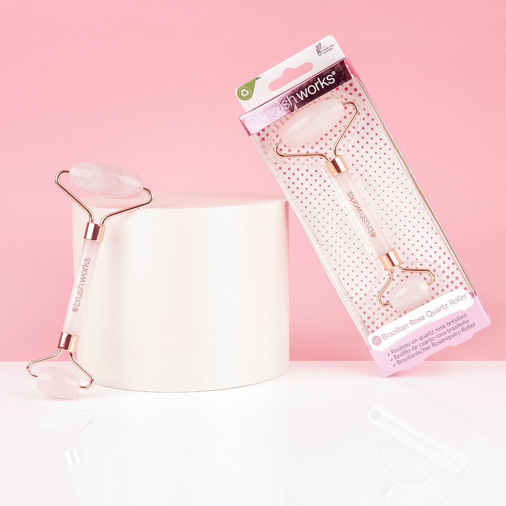 Brushworks Rouleau de Quartz Rose du Brésil Roll-on-visage