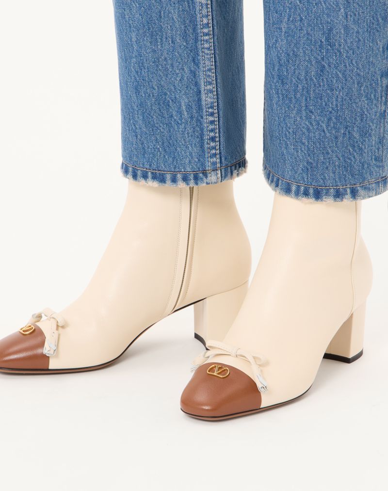 Bota de cano curto Valet Du Roi 60mm em couro de cabra