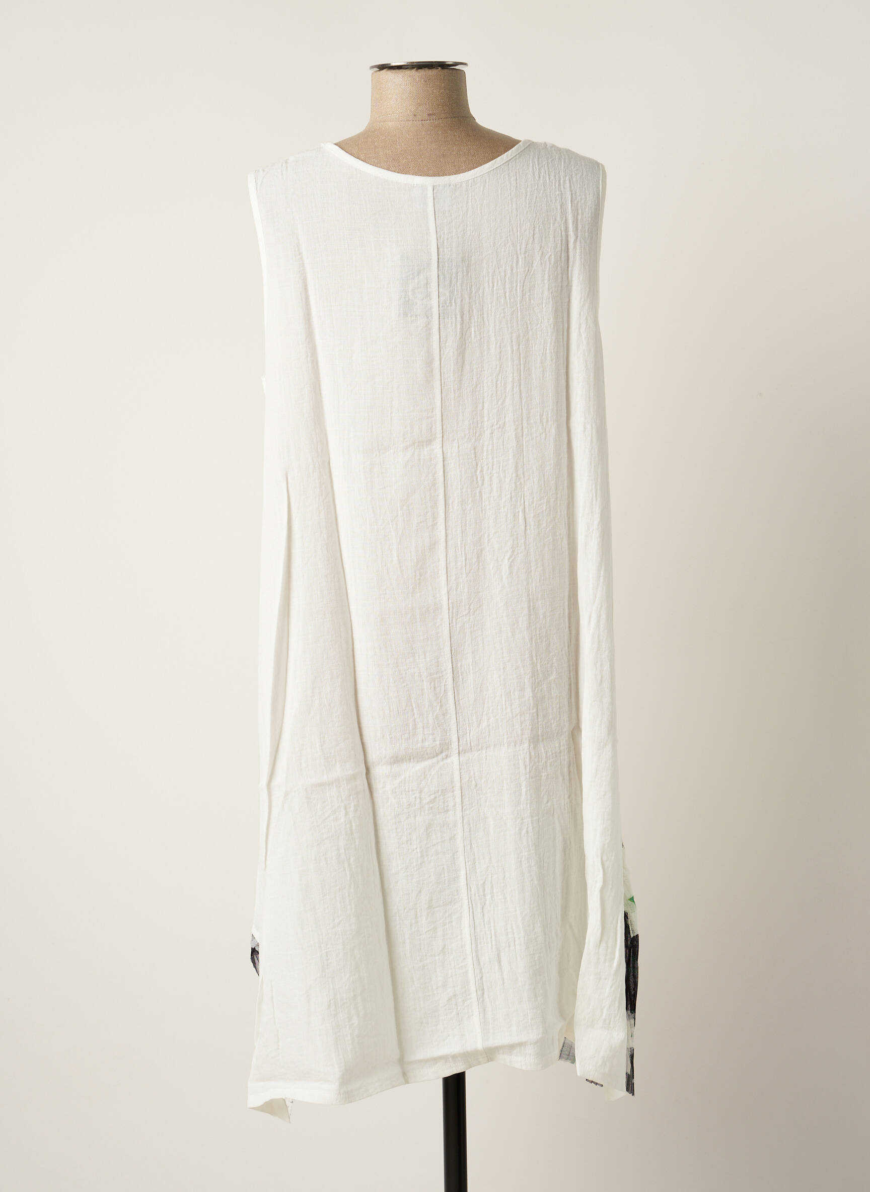 G Oze Tuniquesansmanche Femme couleur blanc