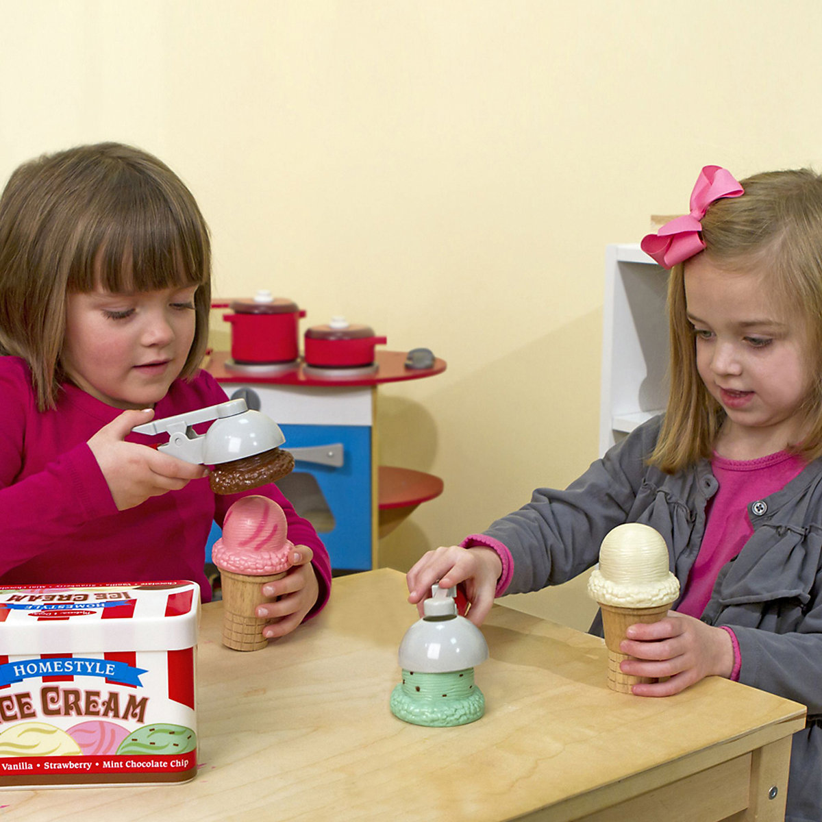 Eiscreme-Spielset aus Holz
